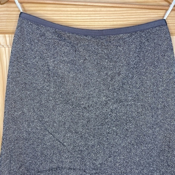 PRIZE Wool Silk Blend Vintage Grey Skirt Size 2 - Picture 4 of 14